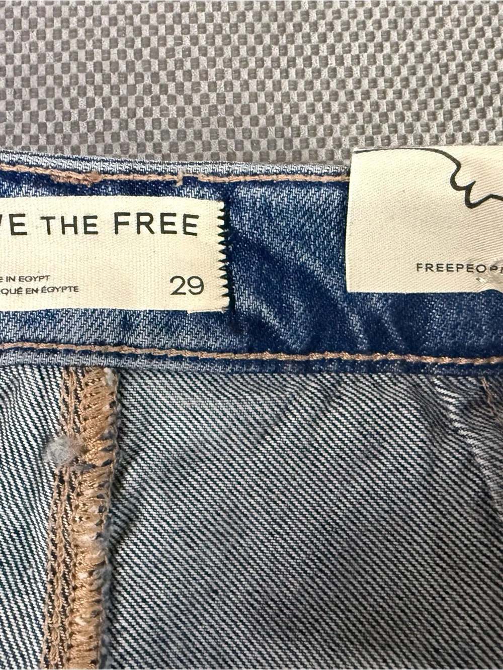 We The Free Classic low rise Denim mini Skort- Blue - Picture 8 of 10